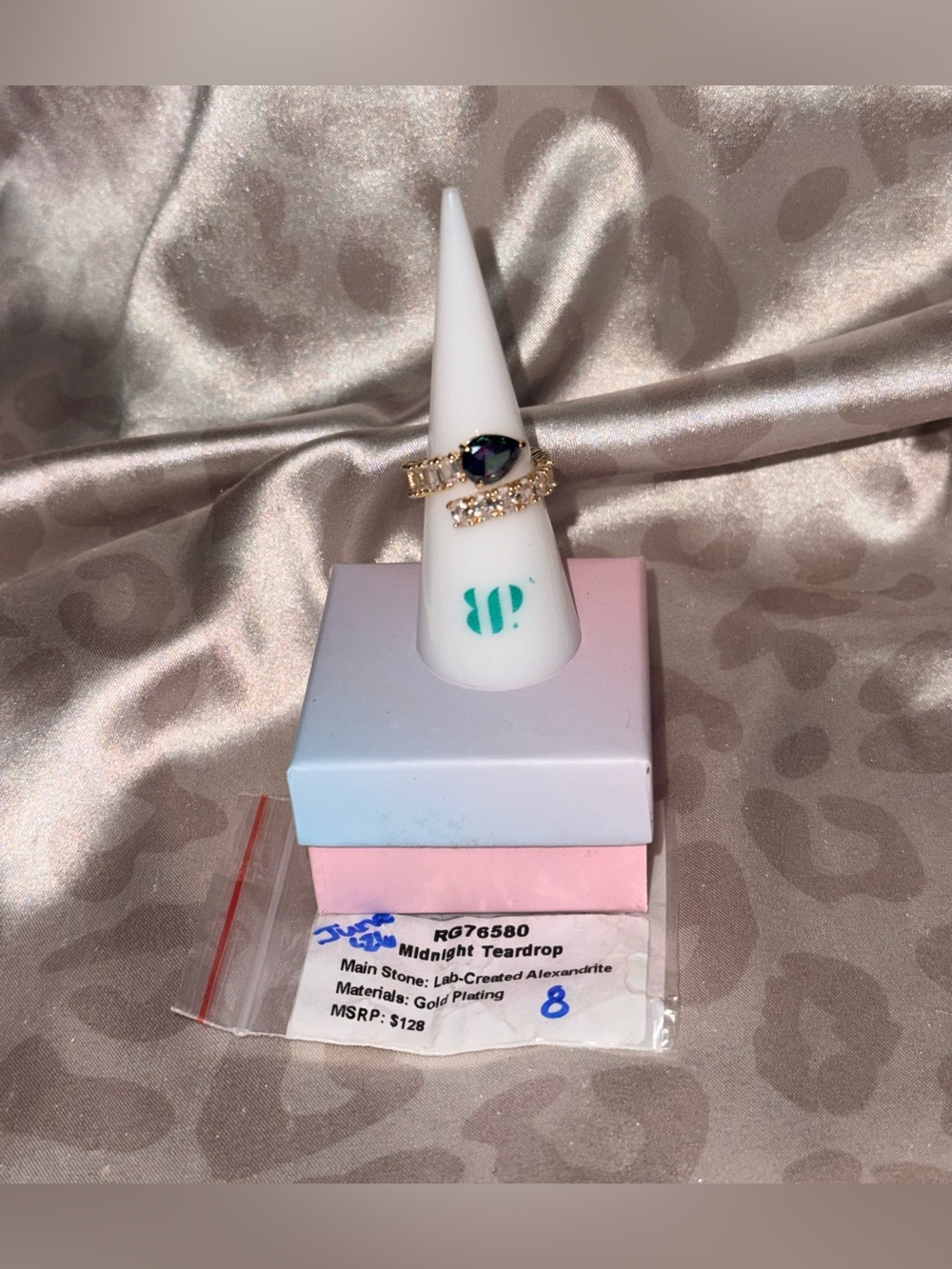 BOMB PARTY | “Midnight Teardrop” Ring - June 2026 Birthday Collection